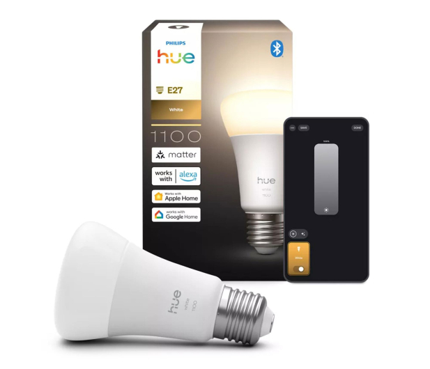 Philips Hue Inteligentna żarówka White  A60 E27 - 1100 lm - 1490202 - zdjęcie 3